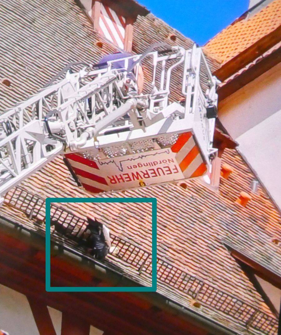 Rettung durch die Feuerwehr Nördlingen – Bild: Heidi Källner